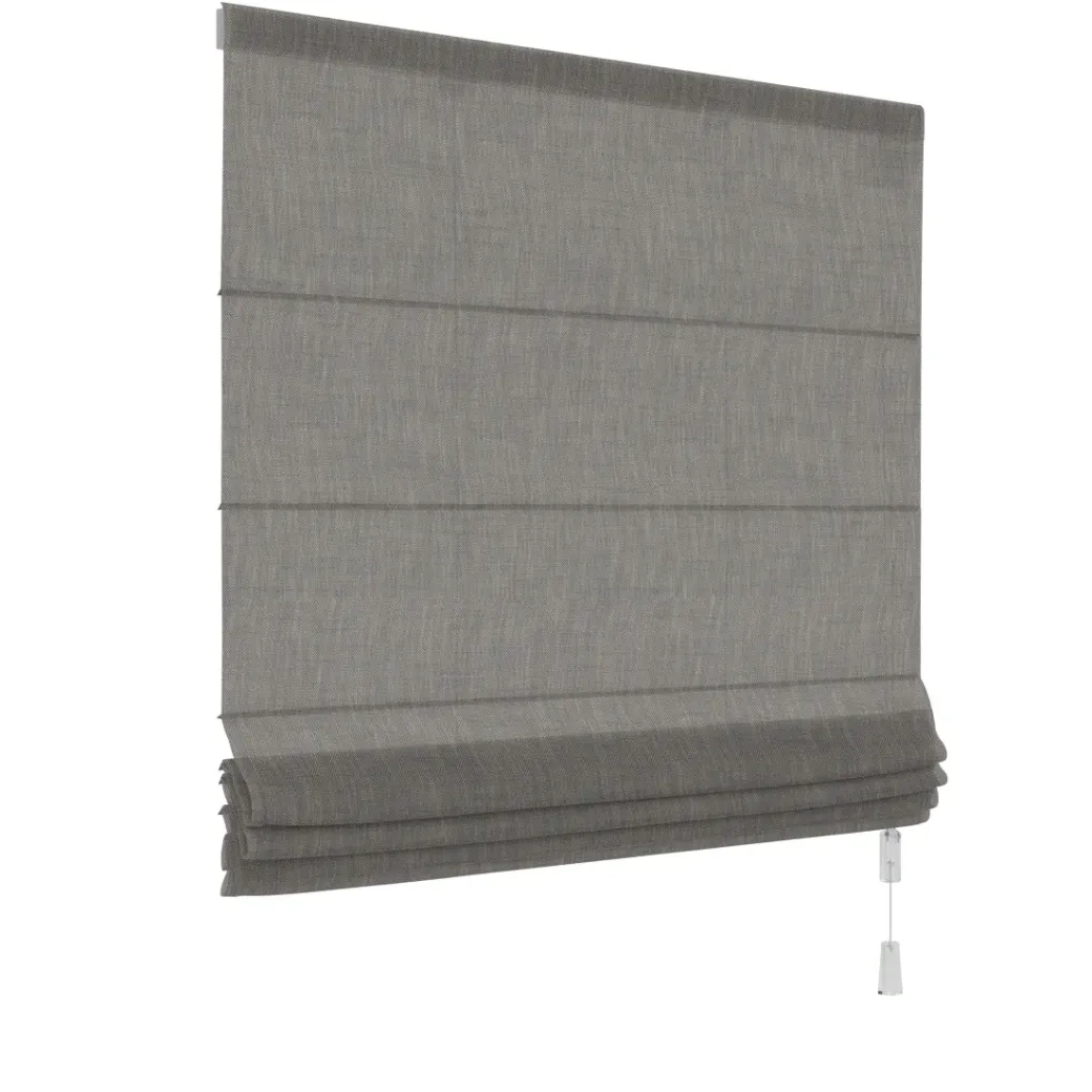 Brico Vouwgordijnen-Decosol 2116 Vouwgordijn Lichtdoorlatend Natural Zwart 140X180Cm