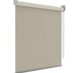 Brico Rolgordijnen-Decosol Rolgordijn Deluxe Verduisterend 5676 Effen Creme 180X190Cm