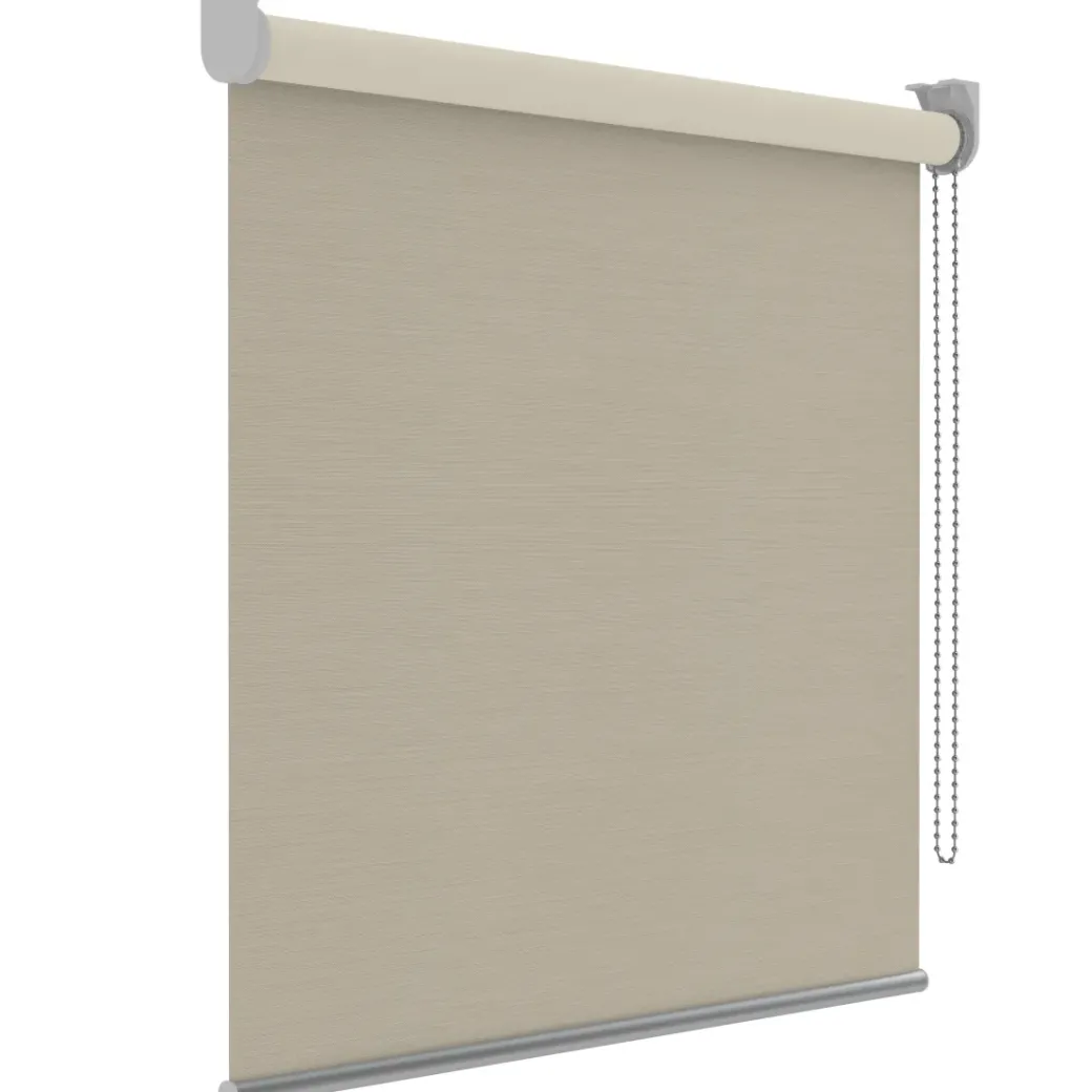 Brico Rolgordijnen-Decosol Rolgordijn Deluxe Verduisterend 5676 Effen Creme 180X190Cm