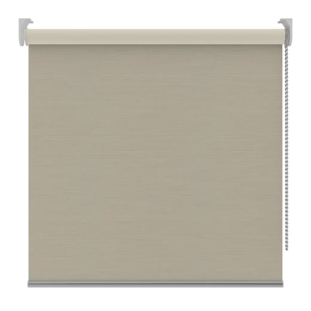 Brico Rolgordijnen-Decosol Rolgordijn Verduisterend 5676 Effen Creme 210X190Cm