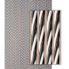 Brico Vliegendeuren-Degor Deurgordijn Dara Zwart/Wit 90X210Cm