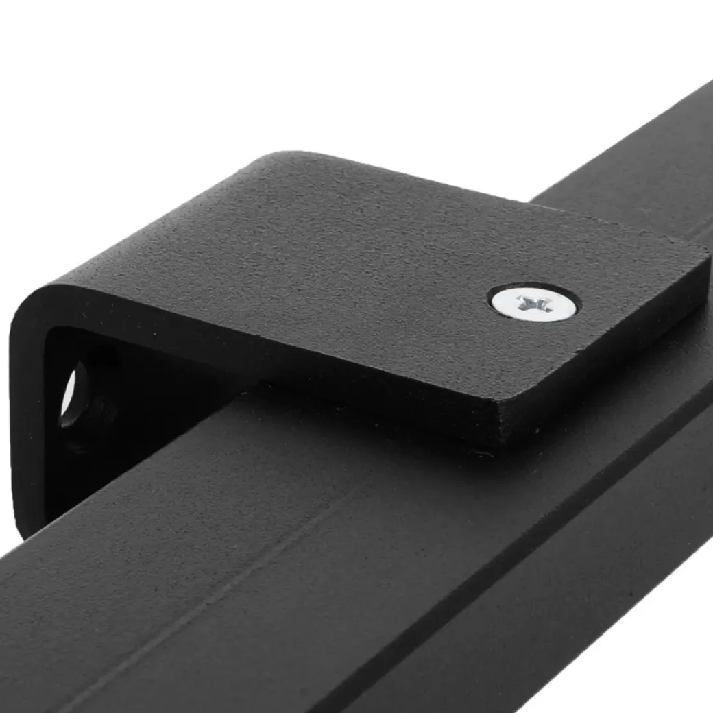Brico Trapleuningen-Design Trapleuning Zwart Rechthoekig - 350 Cm Met 4 Houders