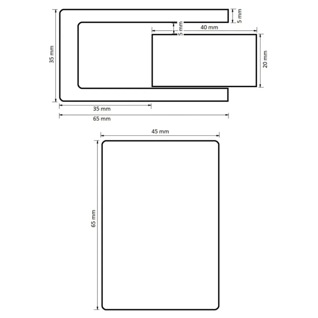 Brico Trapleuningen-Design Trapleuning Zwart Rechthoekig - 350 Cm Met 4 Houders
