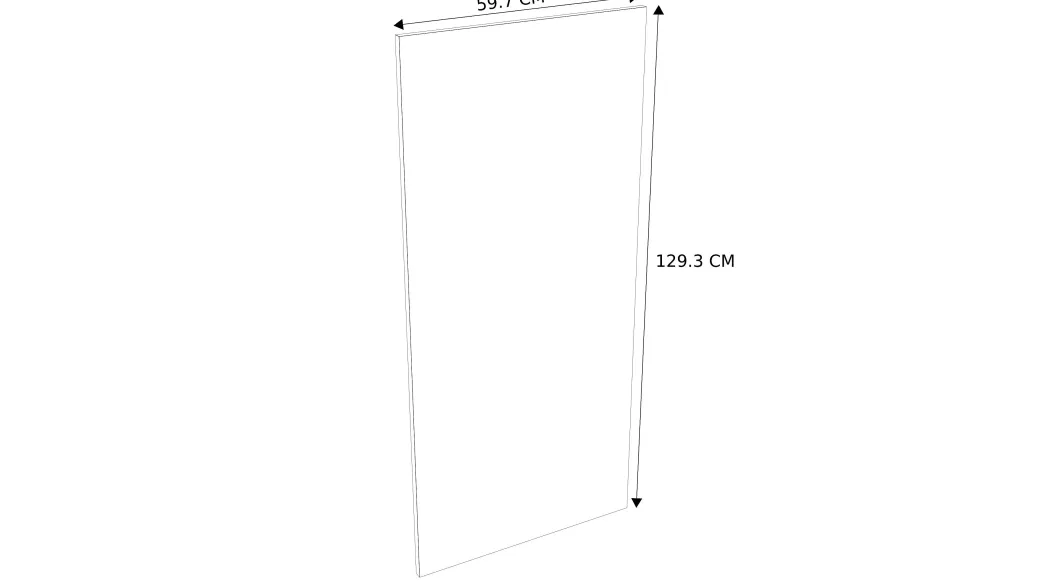 Deur Keukenkast Modulo Emy Hout 60X129,6Cm|Brico Best