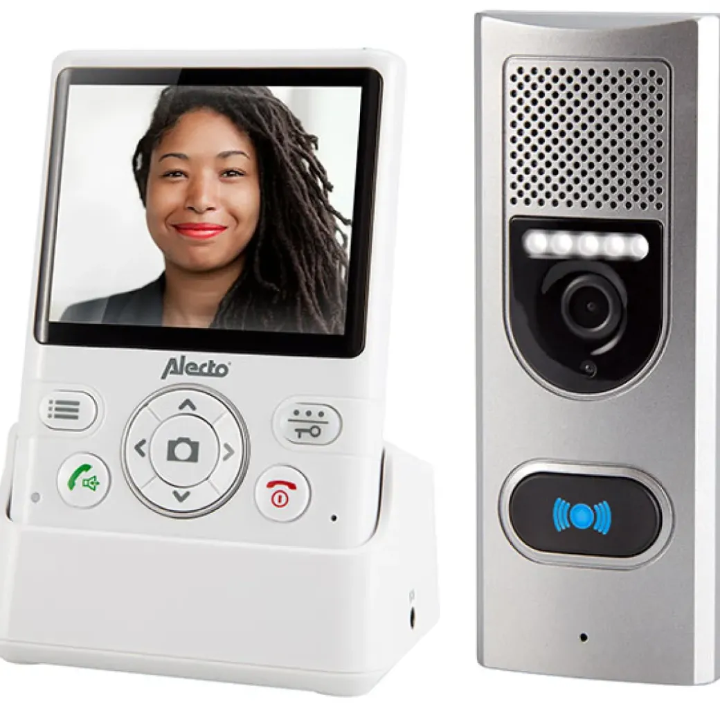 Brico Deurbellen-Deurintercom Met Camera En 3,5" Kleurendisplay Wit-Zilver