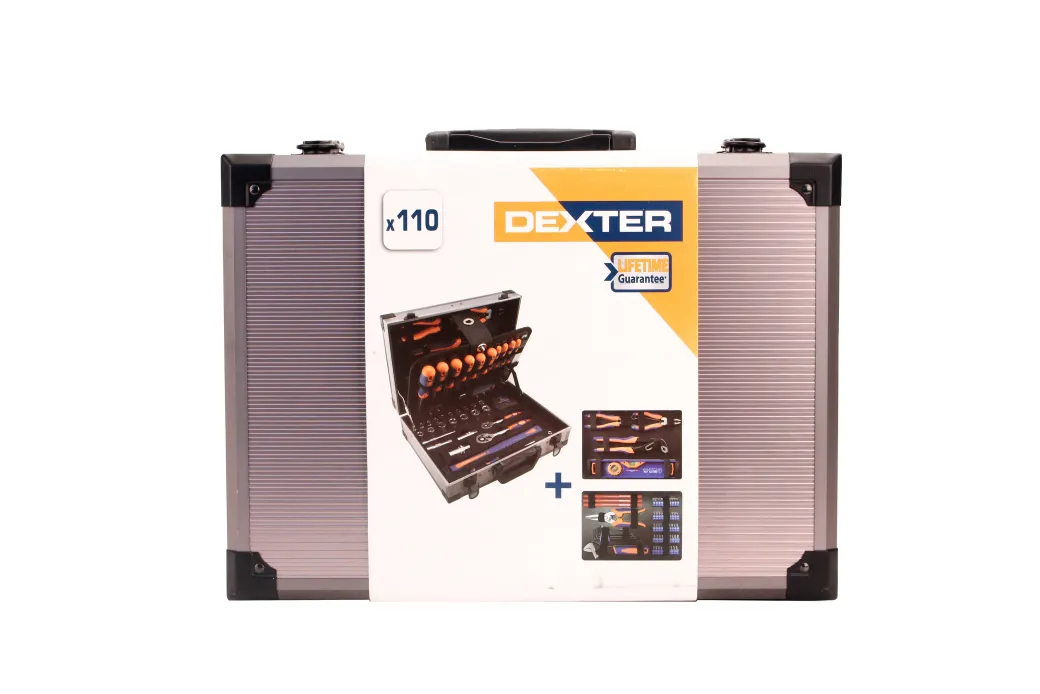Dexter Gereedschapsset 110 Delig In Koffer|Brico New