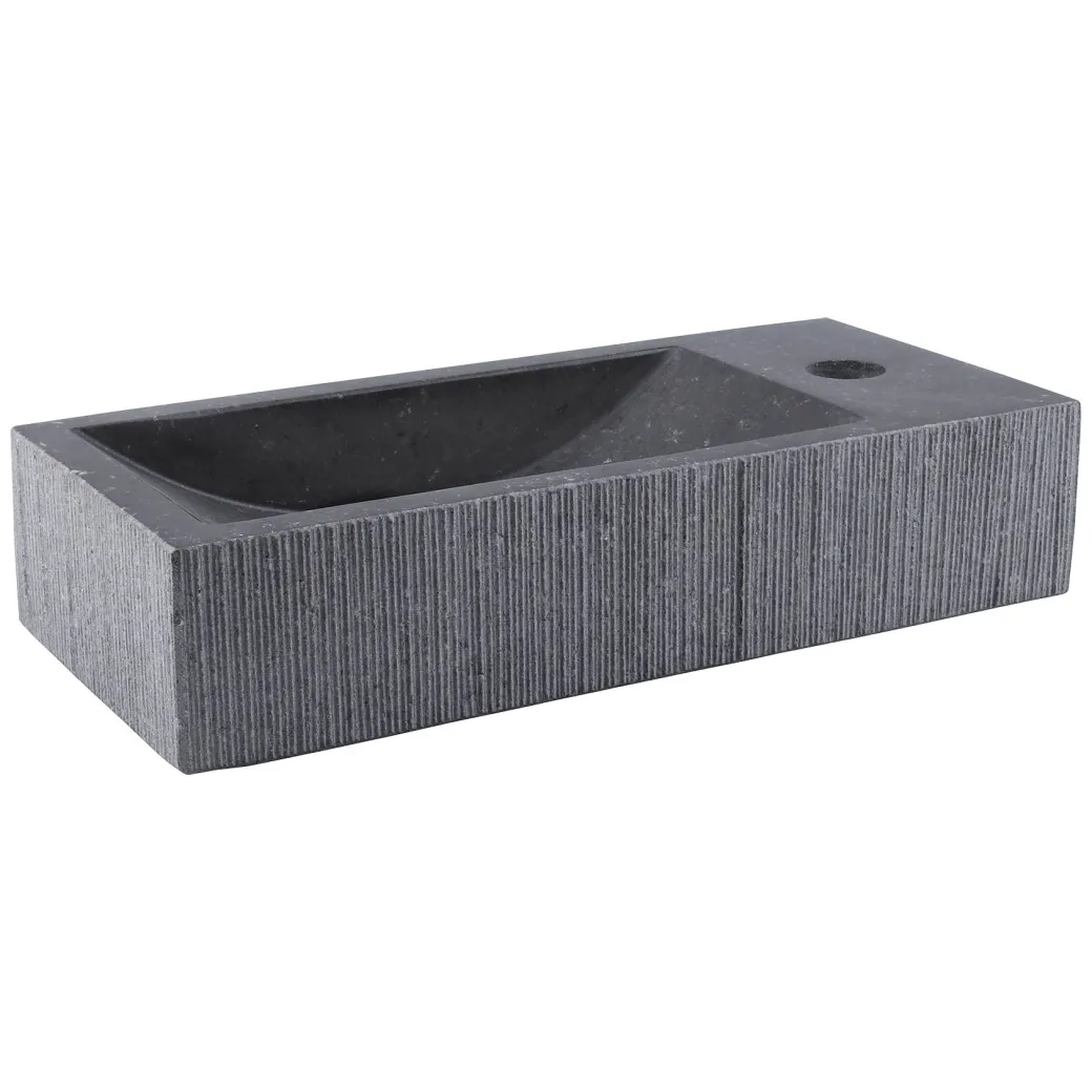 Differnz Fontein Ribble Natuursteen Zwart 38Cm|Brico Hot