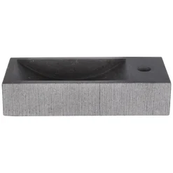 Differnz Fontein Ribble Natuursteen Zwart 38Cm|Brico Hot
