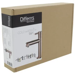 Differnz Fonteinkraan Mix&Match Recht Rood Koper|Brico Outlet