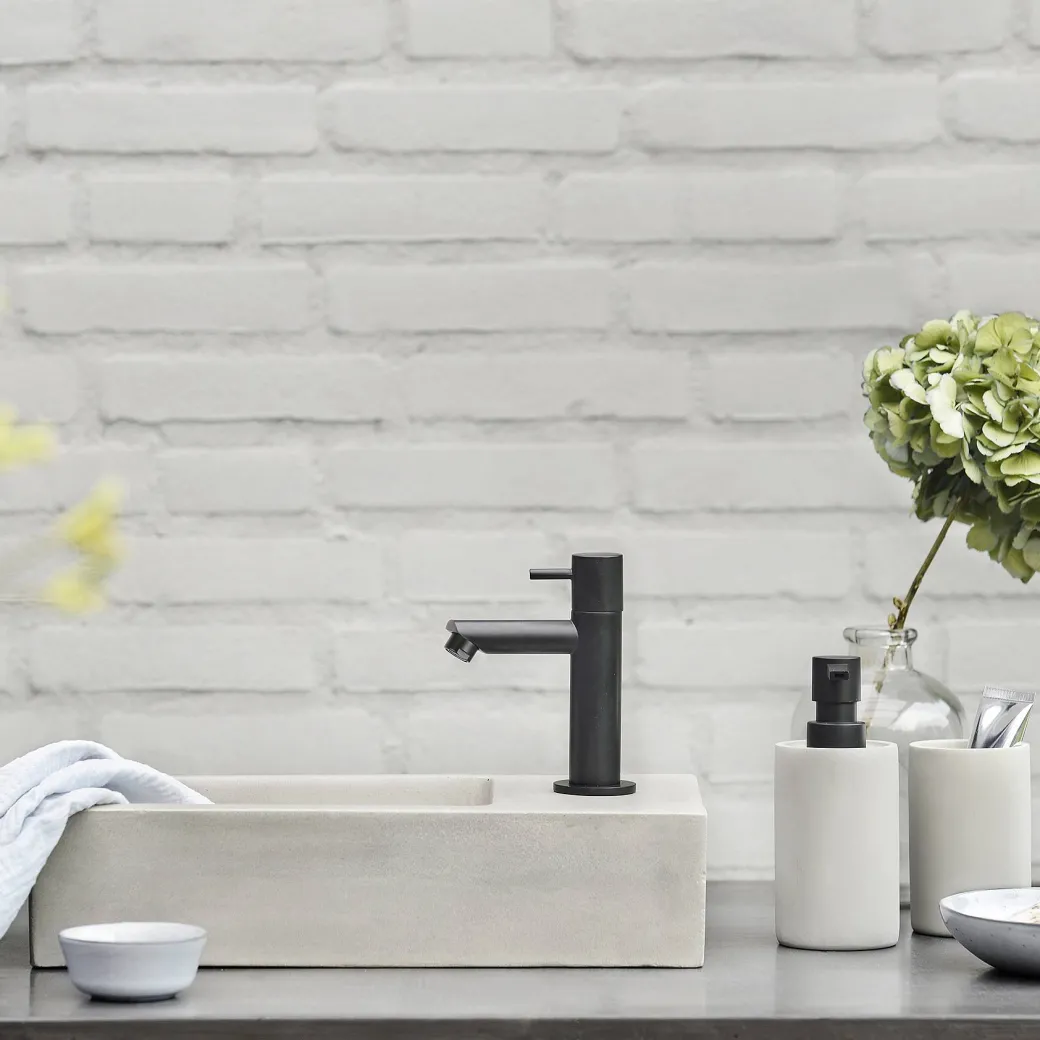 Differnz Fonteinkraan Mix&Match Recht Zwart Mat|Brico Online