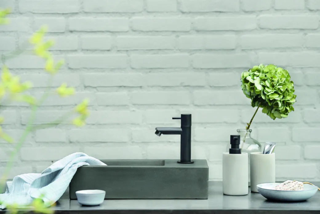 Differnz Fonteinkraan Mix&Match Recht Zwart Mat|Brico Online
