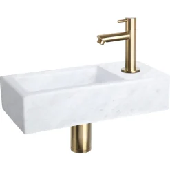 Differnz Fonteinset Mix&Match Marmer Recht Mat Goud|Brico Discount