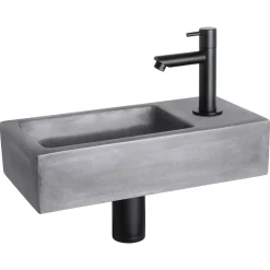 Differnz Fonteinset Mix&Match Ravo Beton Recht Mat Zwart|Brico Hot