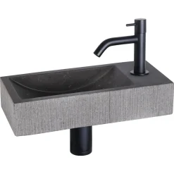 Differnz Fonteinset Mix&Match Set Ribble Gebogen Mat Zwart|Brico