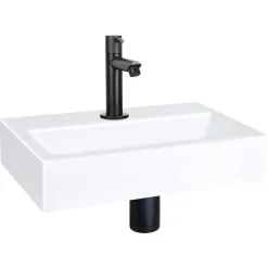Differnz Fonteinset Mix&Match Flat Keramiek Recht Mat Zwart|Brico Sale