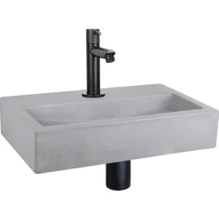 Differnz Fonteinset Mix&Match Flat Beton Recht Mat Zwart|Brico Sale