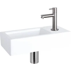 Differnz Fonteinset Mix&Match Ravo Keramiek Recht Mat Chroom|Brico Online