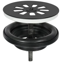 Differnz Fonteinset/Handdoekrek Jukon Beton Grijs/Zwart 38,5Cm|Brico New