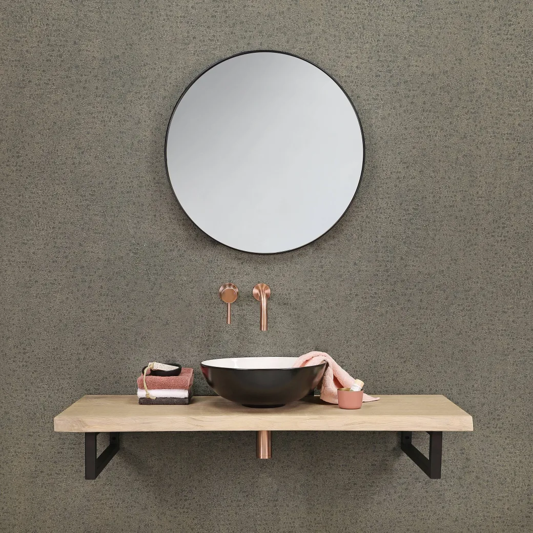 Differnz Spiegel Rond O65Cm Zwart Kader|Brico Hot