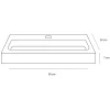 Differnz Toiletfontein Flat Small Keramiek Wit 38X24X7Cm|Brico New