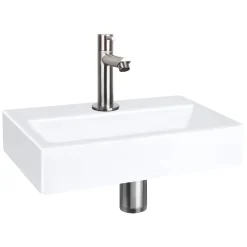 Differnz Toiletfontein Flat Small Keramiek Wit 38X24X7Cm|Brico New