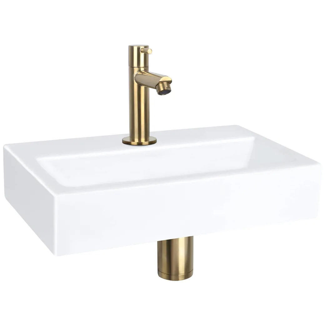 Differnz Toiletfontein Flat Small Keramiek Wit 38X24X7Cm|Brico New