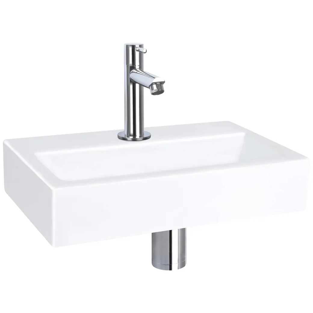 Differnz Toiletfontein Flat Small Keramiek Wit 38X24X7Cm|Brico New