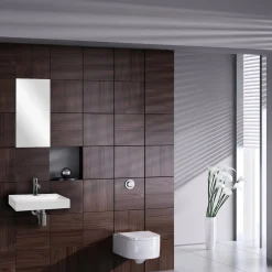 Differnz Toiletfontein Flat Small Keramiek Wit 38X24X7Cm|Brico New