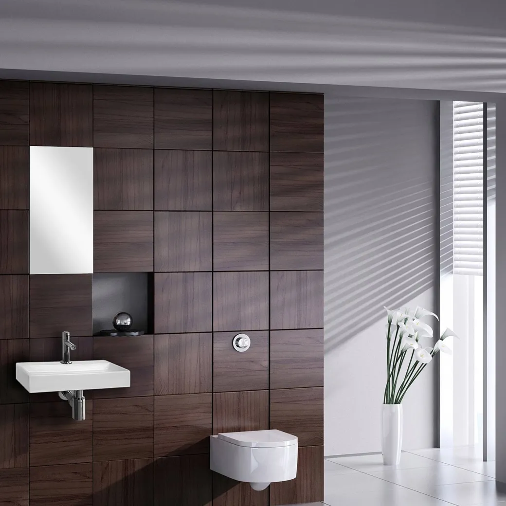 Differnz Toiletfontein Flat Small Keramiek Wit 38X24X7Cm|Brico New