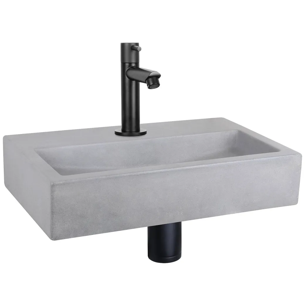 Differnz Toiletfontein Flat Beton Lichtgrijs 38X24X8Cm|Brico New