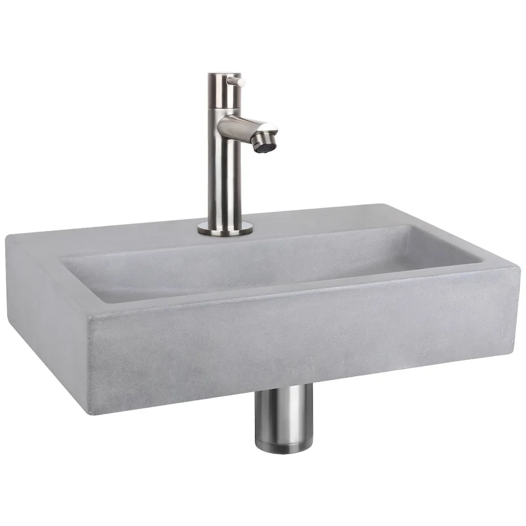 Differnz Toiletfontein Flat Beton Lichtgrijs 38X24X8Cm|Brico New