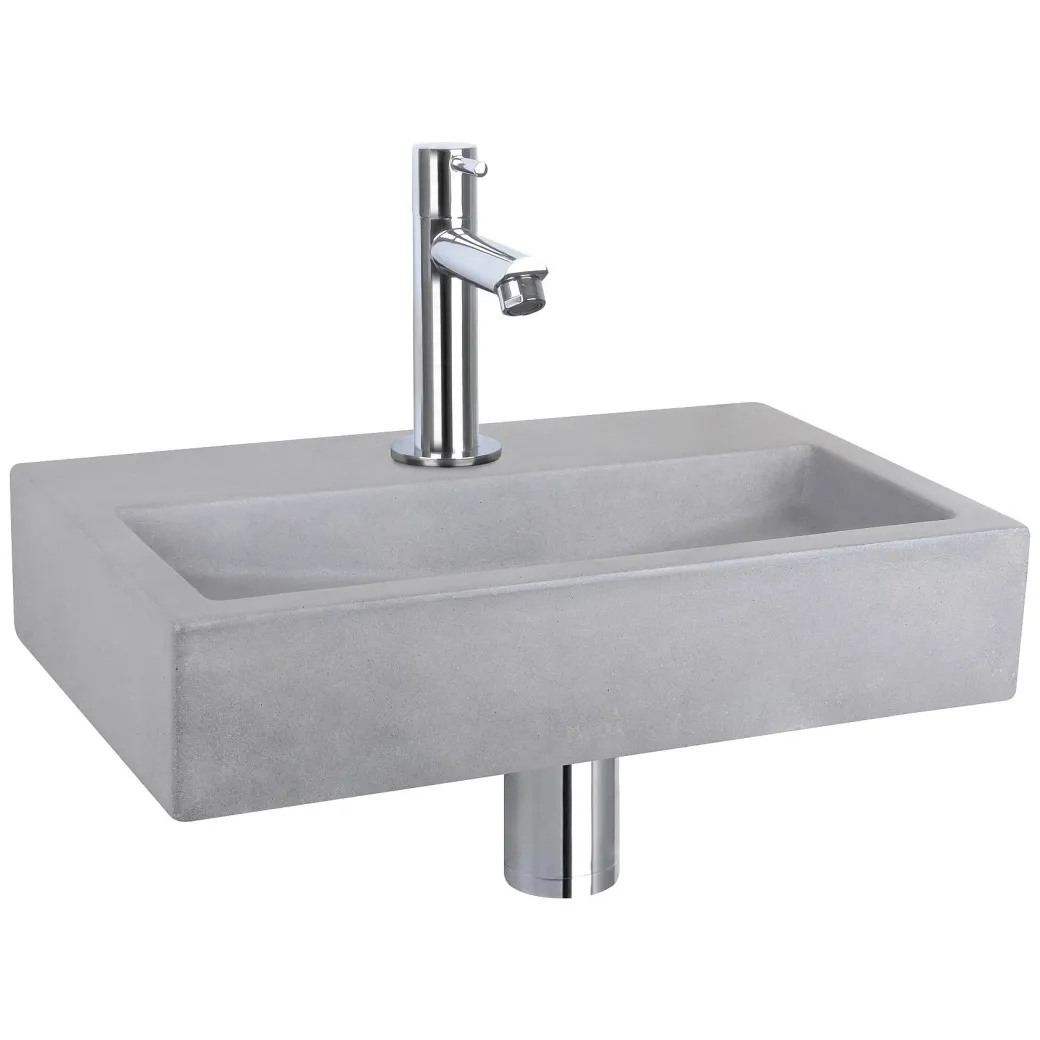 Differnz Toiletfontein Flat Beton Lichtgrijs 38X24X8Cm|Brico New