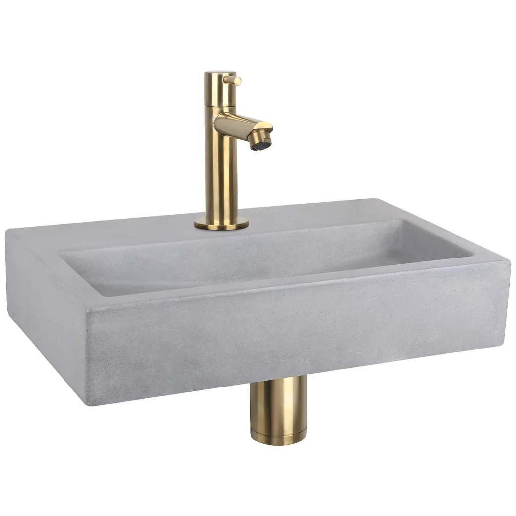Differnz Toiletfontein Flat Beton Lichtgrijs 38X24X8Cm|Brico New