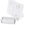 Brico Deurbellen-Dio Design Draadloze Deurbel Kit + 2 Ontvangers 200M Wit