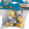 Brico Wielen-Dorner Helmer Zwenkwiel Polypropyleen Geel 26Cm