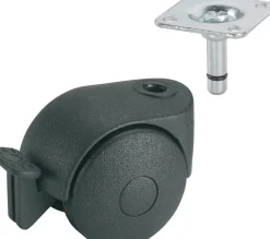 Brico Wielen-Dorner+Helmer Dubbel Wiel 50Mm