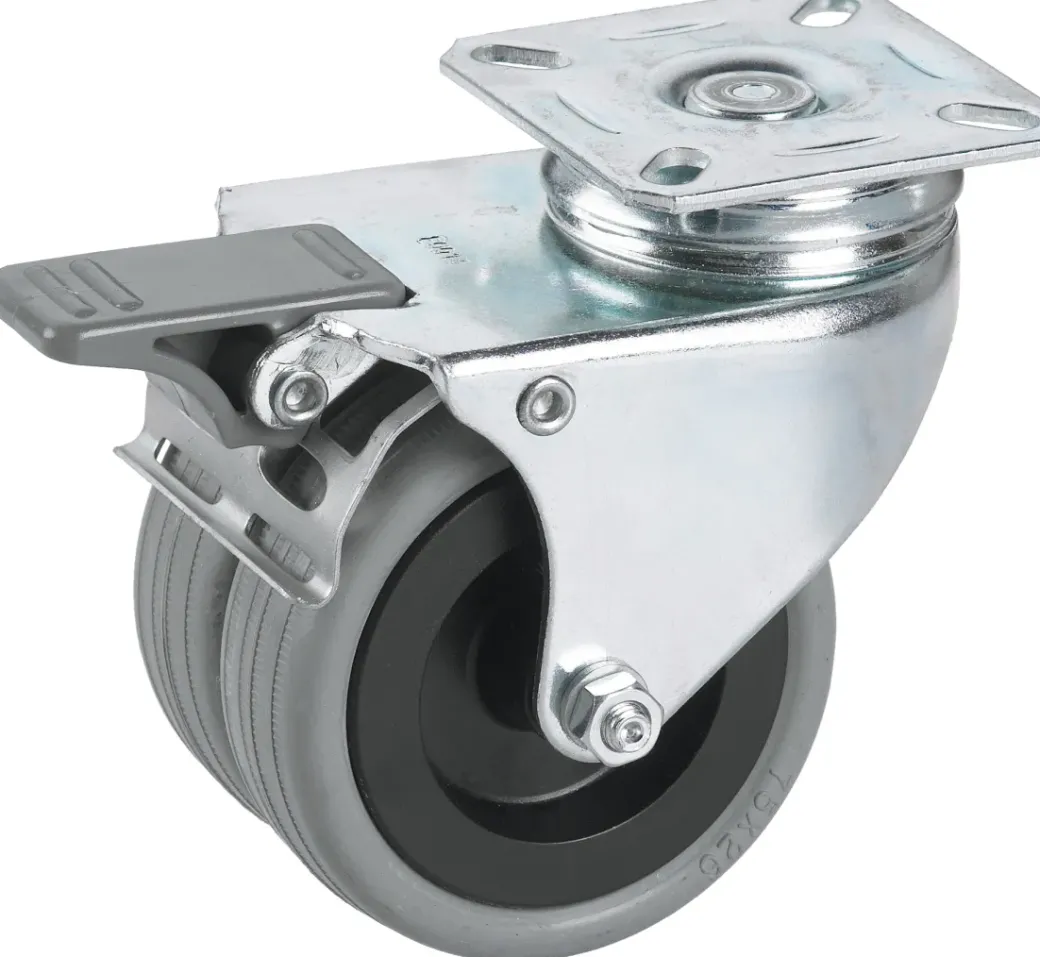 Brico Wielen-Dorner+Helmer Dubbel Wiel Rubber O50Mm
