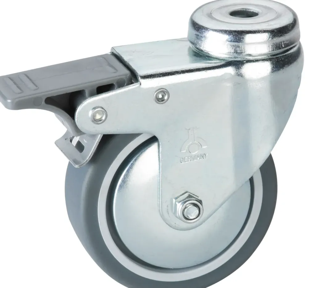 Brico Wielen-Dorner+Helmer Zwenkwiel Met Rem Tpe O25Mm