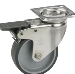 Brico Wielen-Dorner+Helmer Zwenkwiel Met Rem Tpe O50Mm