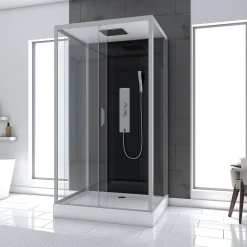 Douchecabine Aurlane Trendy Style Rechthoekig Omkeerbaar Met Hydromassage 110X80Cm|Brico Best