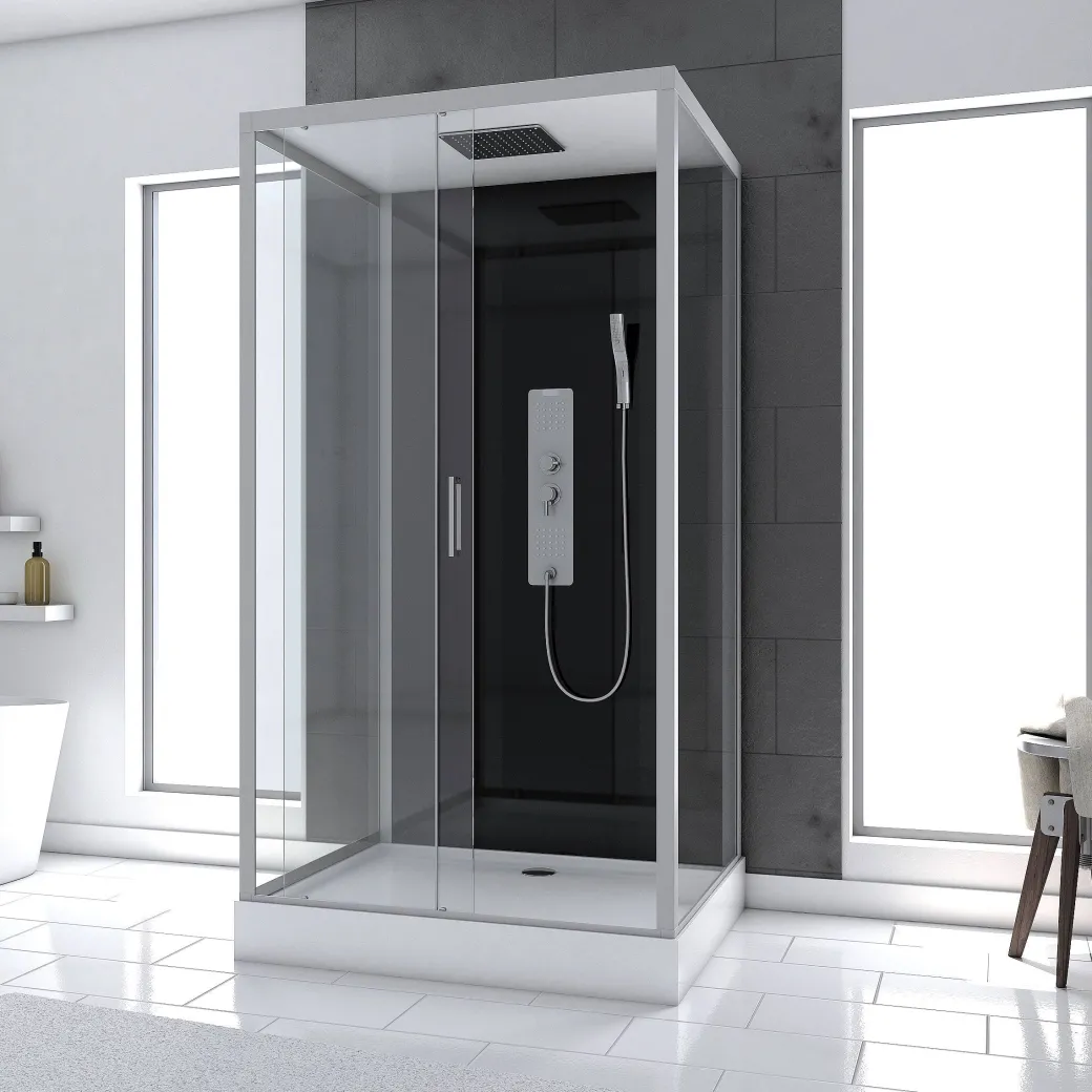 Douchecabine Aurlane Trendy Style Rechthoekig Omkeerbaar Met Hydromassage 110X80Cm|Brico Best