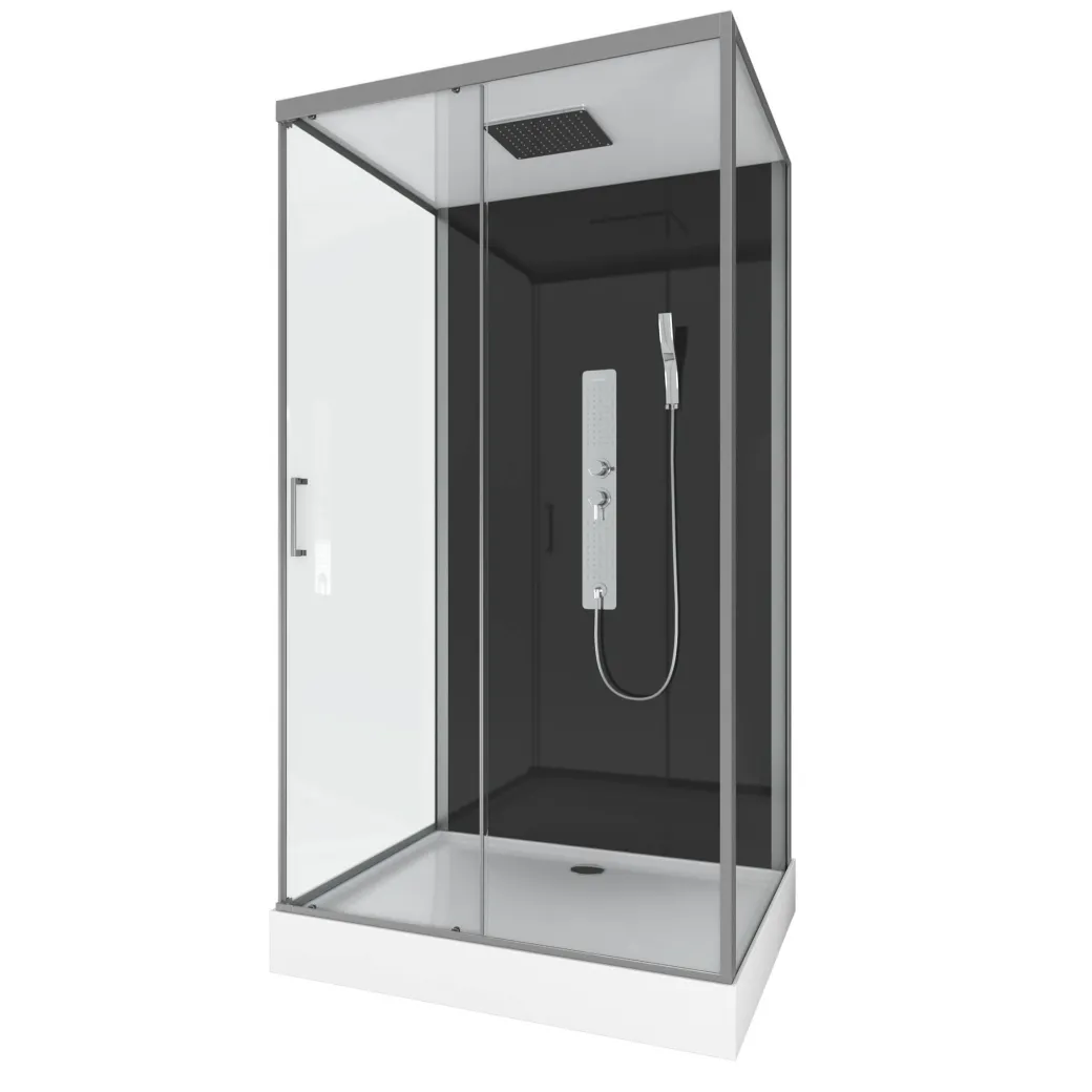 Douchecabine Aurlane Trendy Style Rechthoekig Omkeerbaar Met Hydromassage 110X80Cm|Brico Best