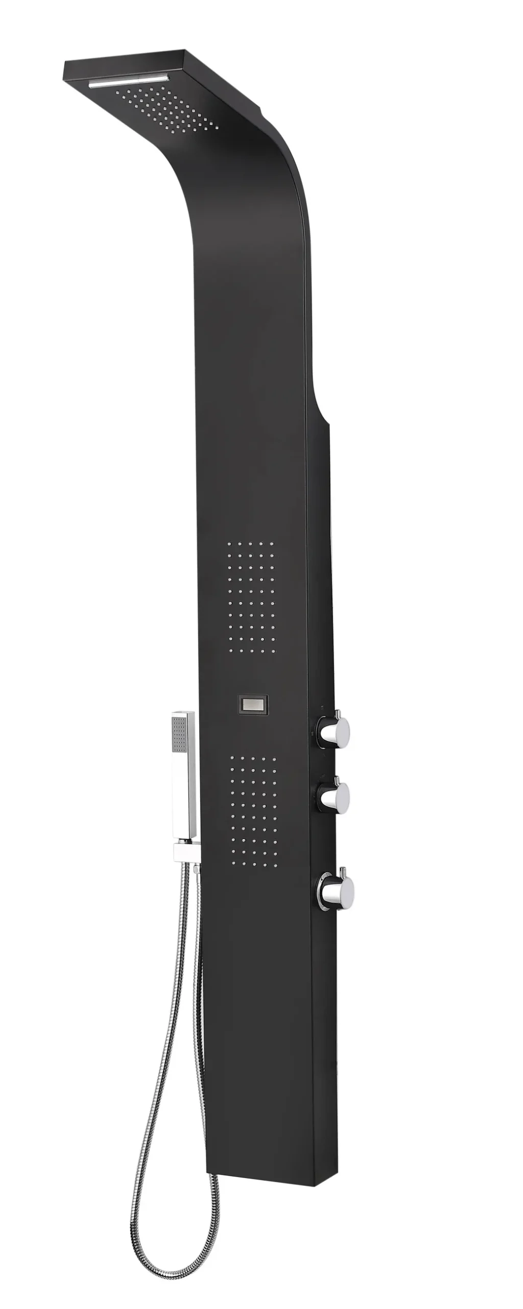 Douchepaneel + Thermostatische Mengkraan Essebagno Essekaska Rvs Zwart Mat|Brico Clearance