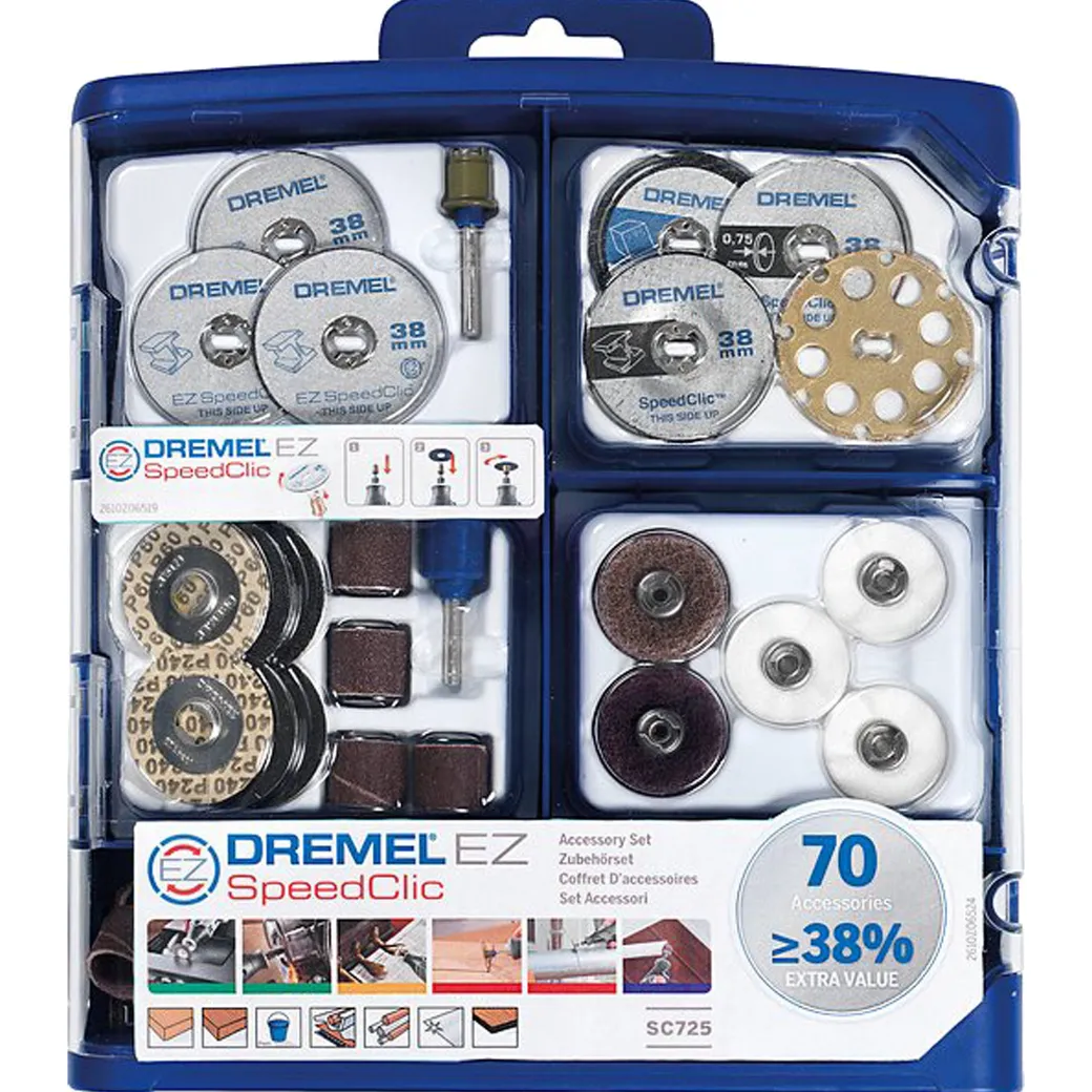 Dremel Multifunctionele Accessoireset E725Ja – 70 Stuks|Brico Hot
