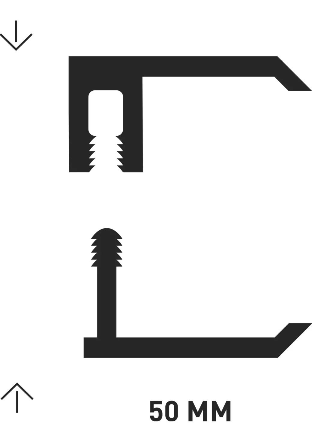 Brico Profielen-Dumaclin Randprofiel Klik Grijs 250Cm