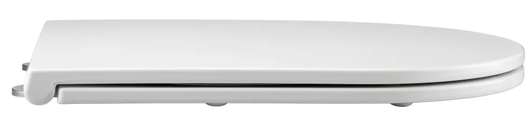 Duneo - Wc-Zitting In Thermohardende Kunststof - Inox Scharnieren - Afklikbaar Met 1 Knop - Soft Close Sluiting - Anti-Bacterieel - D-Vorm - Vorm Aangepast Aan Rechte Wc-Potten - Extra Plat Ontwerp|Brico Online
