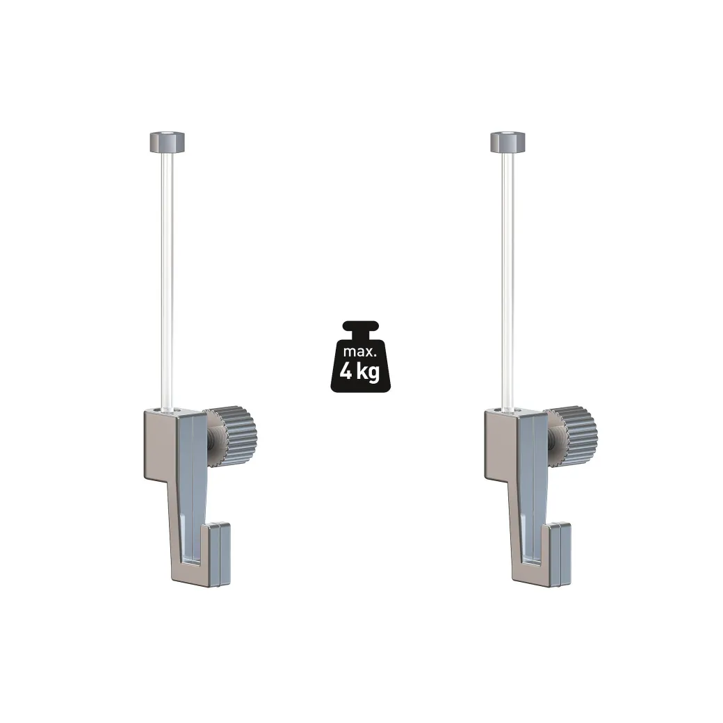 Duraline Perlonkoord+Haak Phs S/2 4Kg Click+Top+Up Rail|Brico Hot