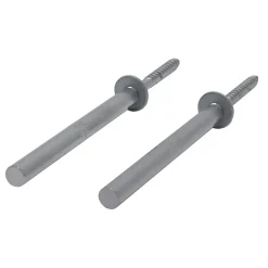 Duraline Wandplankdrager Pin Mat Zilver 1,2X12,5Cm - 2 Stuks|Brico Best
