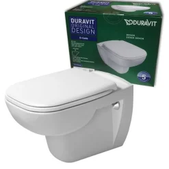 Duravit Wandcloset Met Toiletzitting D-Code Pack Randloos Diepspoel 35,5X54,5Cm Wit|Brico Clearance