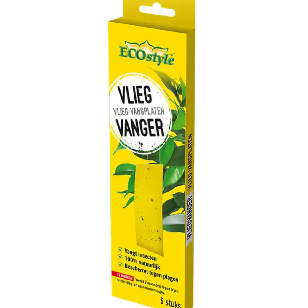Brico Ongediertebestrijding-Ecostyle Vliegvanger Plakkerig Ongedierte Bescherming 5 Stuks